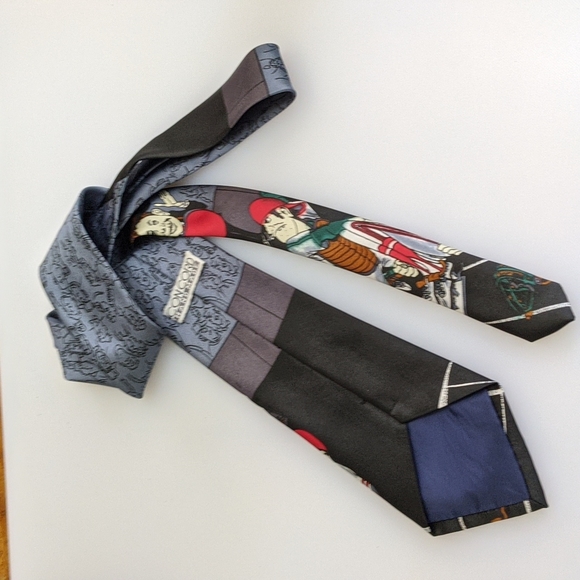 Madd Magazine Fabric VTG Boston Red Sox Baseball Umpire Men's Neck Tie - Picture 4 of 4